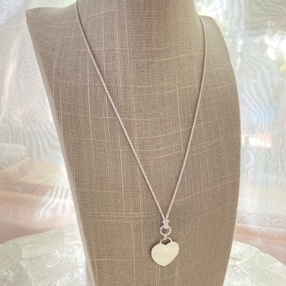 My Beloved Heart Pendant Necklace on Popcorn Chain - Silver Yellow or Rose Gold - Picture 2 of 6